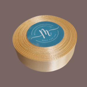 Cream Satin Ribbon 25mm
