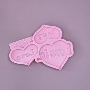 Love is silicone mould, silicone mold, mould for chocolate, food grade silicone mould, Moussecakebox