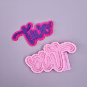 Silicone Moulds, silicone mould number two, cake topper - Moussecakebox