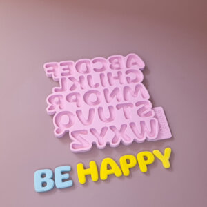 Alphabet 05 Silicone Moulds - Moussecakebox
