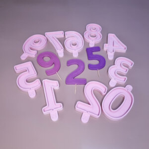 Silicone Mould Large Numbers