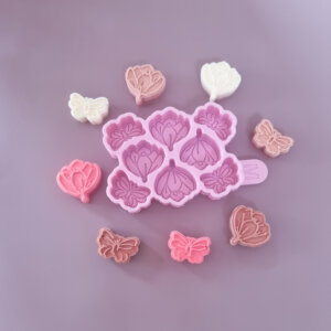 Candy Butterfly & Flower Silicone Mould