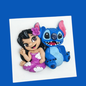 2d Lilo & Stitch Silicone Mould