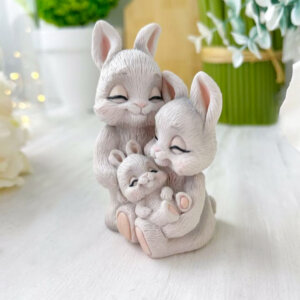 Silicone Mould Bunny Family