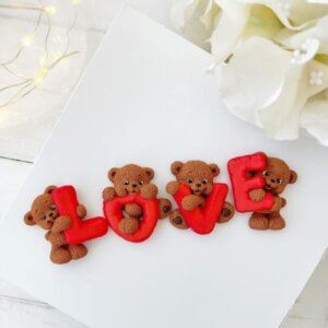 Silicone Mould Love Teddy Bear