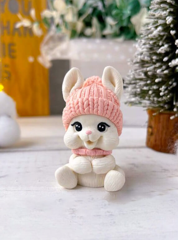 Silicone Mould Christmas Bunny 7