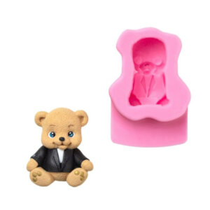 Mini Boss Teddy Bear Silicone Mould