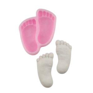 2d Baby Feet Silicone Mould