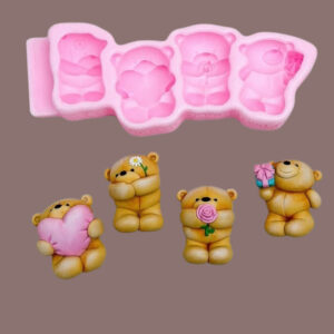 Candy Teddy Bear Silicone Mould -Moussecakebox ltd