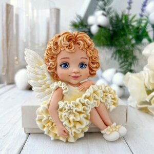 Silicone Mould Baby Girl Angel, Angel Silicone Moulds - Moussecakebox