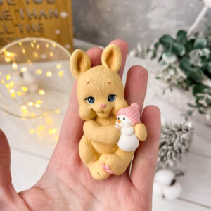 Christmas Bunny Silicone Mould