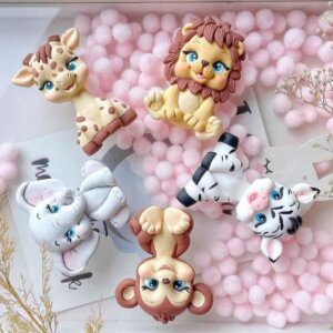 2-d Silicone Mould Jungle Set of 6