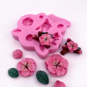 Silicone Mould Set of Mini Flowers
