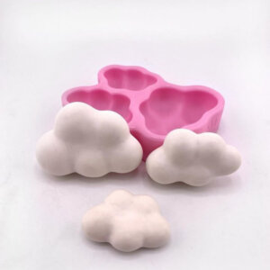 Set of 3 Silicone Moulds Clouds