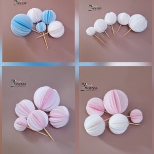 Spheres Wafer Paper Toppers