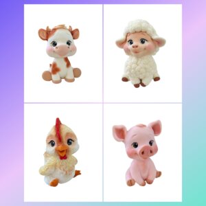 3d Farm Animals Silicone Mould