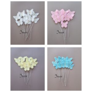 Lace Butterflies Wafer Paper Toppers