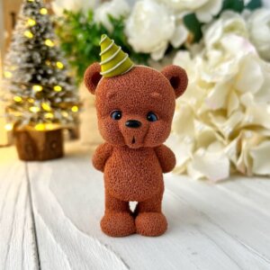 Silicone Mould Birthday Teddy Bear Moussecakebox