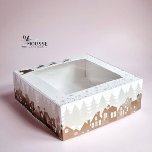 Red Macaron Box 24cm - Moussecakebox