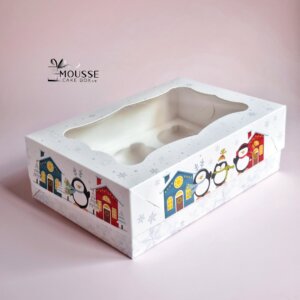 Red Macaron Box 24cm - Moussecakebox