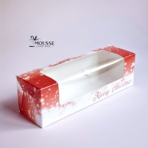 Red Macaron Box 24cm - Moussecakebox