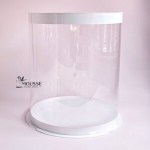 Round White Clear Cake Box, Moussecakebox ltd