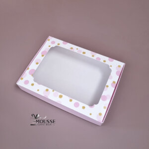 Presentation cookie Box , cookie packaging, pink box, Moussecakebox ltd