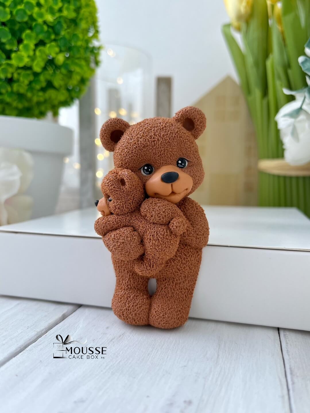 Silicone Moulds - Moussecakebox Silicone Mould Teddy Bear with a Baby