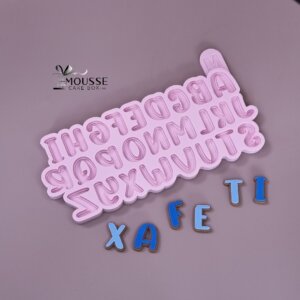 Alphabet 02 Silicone Moulds - Moussecakebox