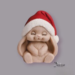 Silicone Mould Cozy Christmas Bunny