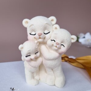 Edible Family Teddy Bear Topper 108