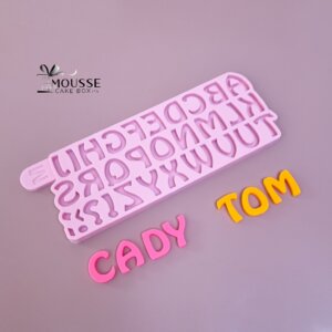 Alphabet 06 Silicone Moulds - Moussecakebox
