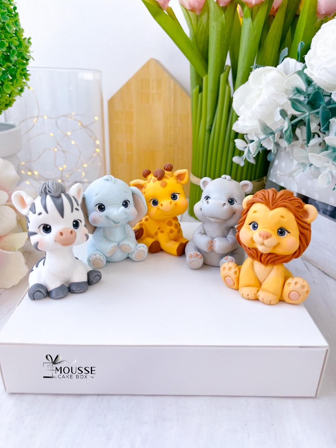 3d Silicone Mould Jungle Animal Set -Moussecakebox ltd