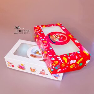 Christmas Macaron or pastry Boxes -Moussecakebox ltd