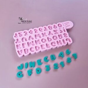 Silicone Mould English Alphabet -Moussecakebox ltd