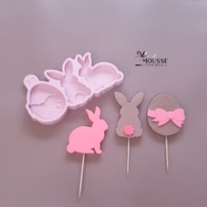 Silicone Mould Easter Bunny, -Moussecakebox ltd