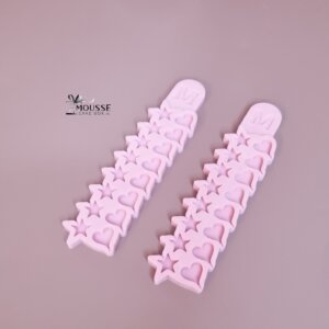 Silicone Mould Mini Hearts 7 Stars - Moussecakebox