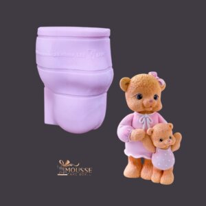 Mummy & Daughter Teddy Bear Silicone Mould