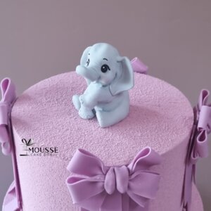 Edible Bluish-Grey Elephant Topper 142