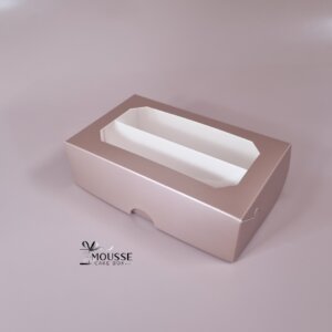 Metallic Brown Macaron Box