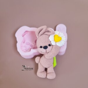 Bunny with a daisy Silicone Mould