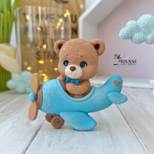 Teddy Bear Airplane Pilot Silicone Mould