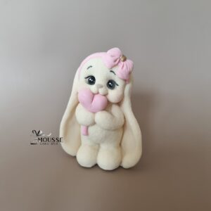 Edible White Bunny Topper 175
