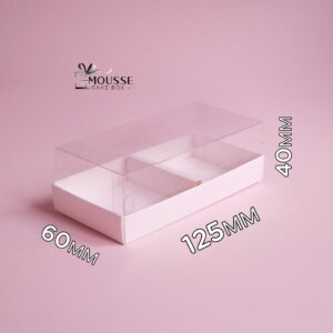 Mini Clear Box for 2 Pastries