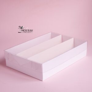 White Macaron Box- Moussecakebox